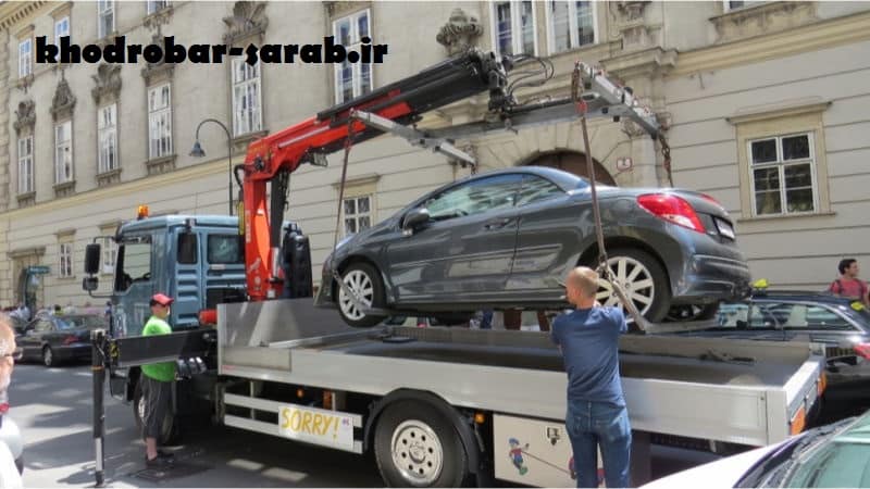 تعرفه حمل خودرو با کفی خودروبر سراب